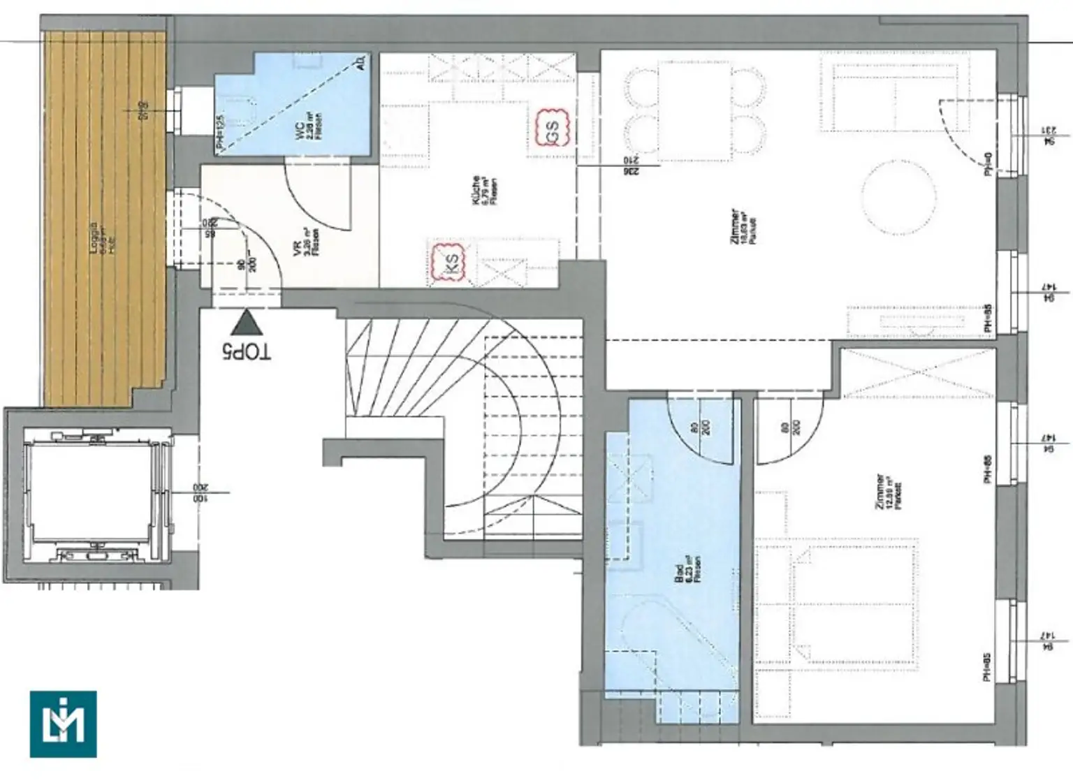 Moderne 2-Zimmer Terrassen-Wohnung