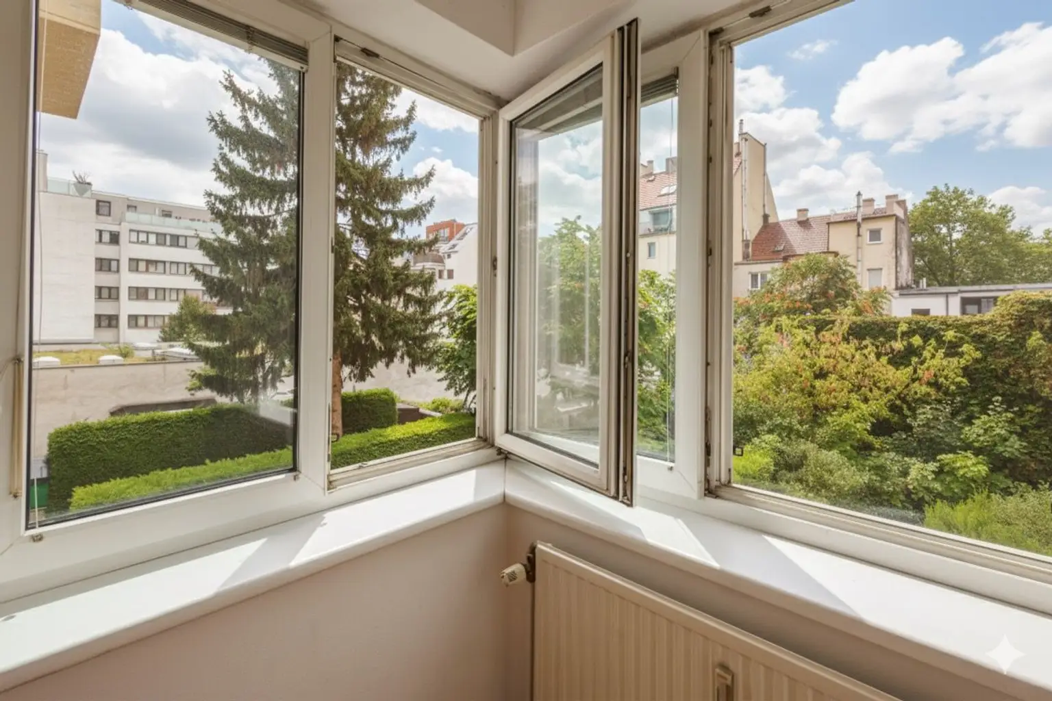 Ruhige 2-Zimmer-Wohnung mit Gartenblick und Garagenplatz