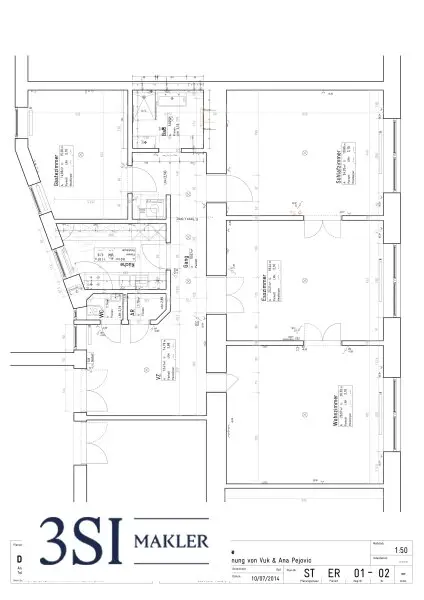 Elegante 4-Zimmer-Altbauwohnung mit Weitblick - in Top-Lage des 4. Bezirks beim Wiener Hauptbahnhof