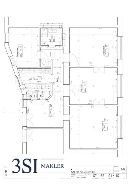 Elegante 4-Zimmer-Altbauwohnung mit Weitblick - in Top-Lage des 4. Bezirks beim Wiener Hauptbahnhof