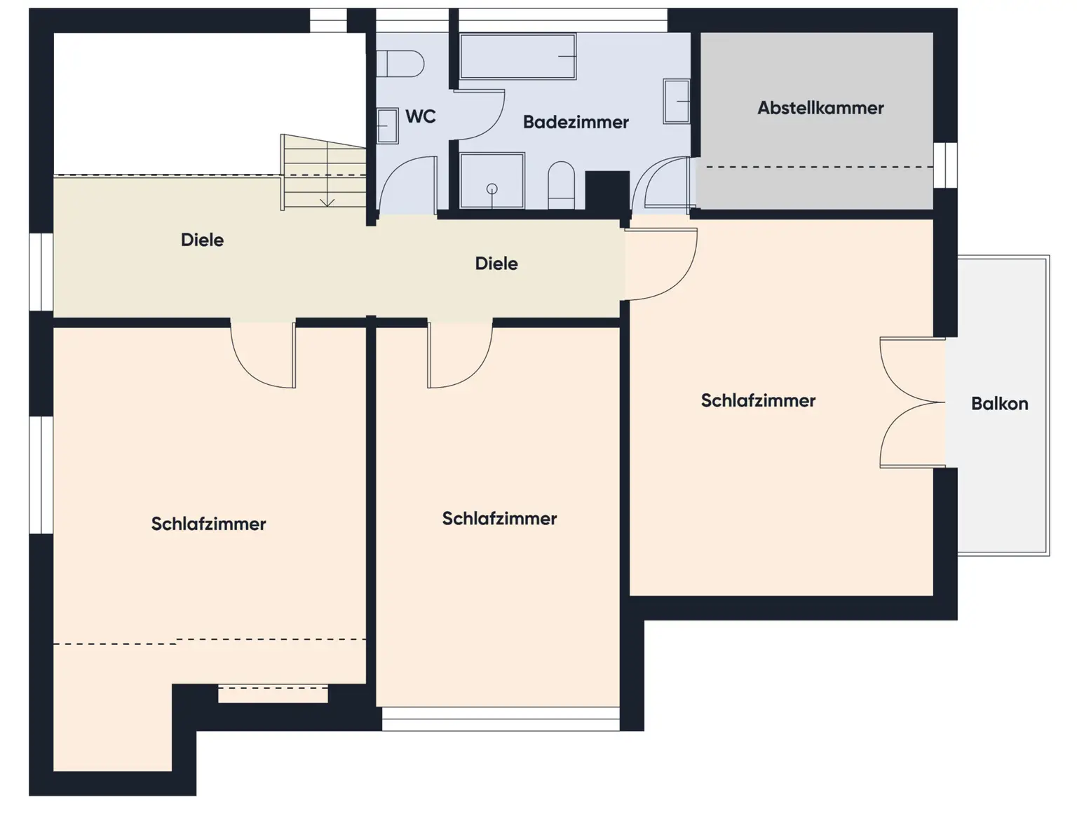 Grundrissplan ohne Maßstab OG