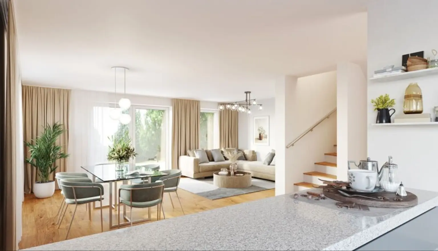 Erstbezug! Doppelhaushälften in massiver Holzbauweise