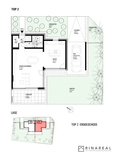 Wunderschöne, moderne & lichtdurchflutete Doppelhaushälfte zur Miete | 5 Zimmer - 140 m² | St. Georgen, Eisenstadt | AHORNGASSE
