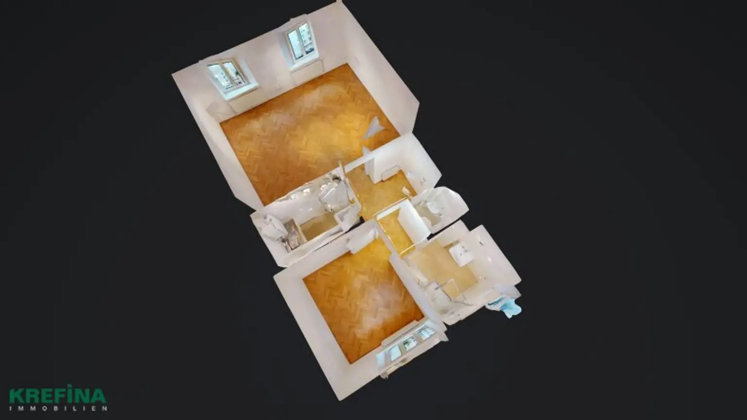 Gerlgasse: Hübsche Kleinwohnung, die um eine Loggia und einen Gartenfläche erweitert wird