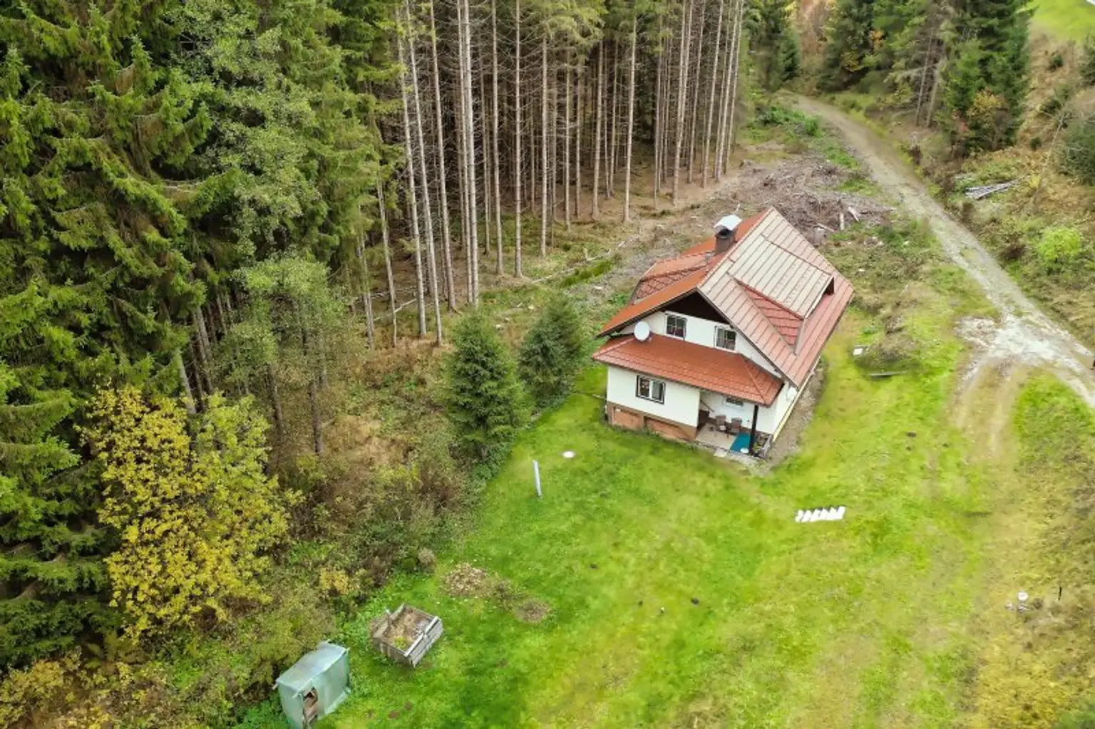 Teilsaniertes Wohnhaus am Waldesrand am Fuße der Nockberge