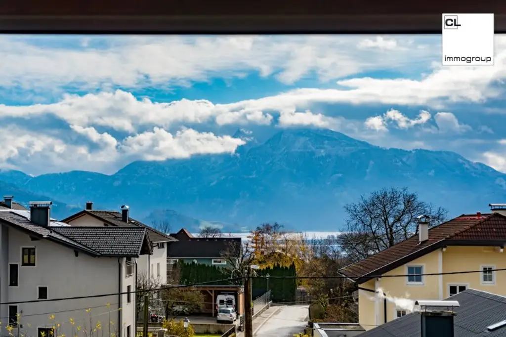 Mondsee Top Lage: Exklusive Maisonette-Dachgeschosswohnung mit 3 Balkon- und Terrassenbereichen