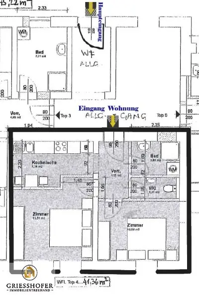 Helle und neuwertige 2 - Zimmer Wohnung in Bad Aussee
