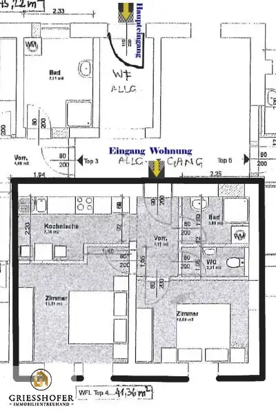 Helle und neuwertige 2 - Zimmer Wohnung in Bad Aussee