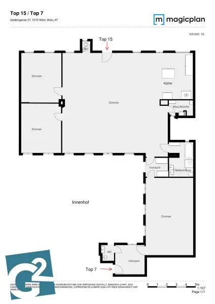 Loftartige 4 Zimmer Wohnung ca. 235m² in Toplage des 7. Bezirks