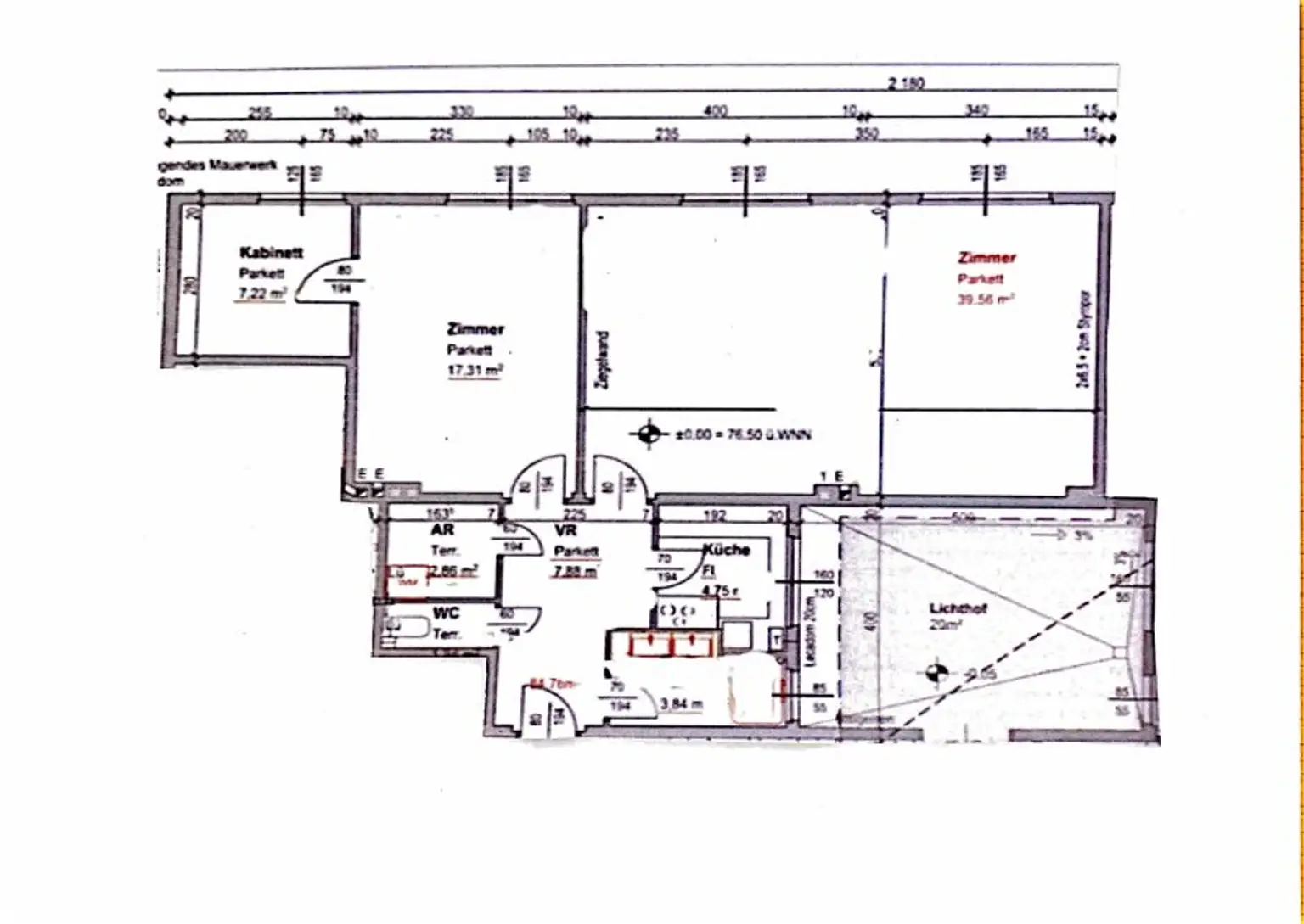2,5 Zimmer Wohnung mit Kamin und Grünblick