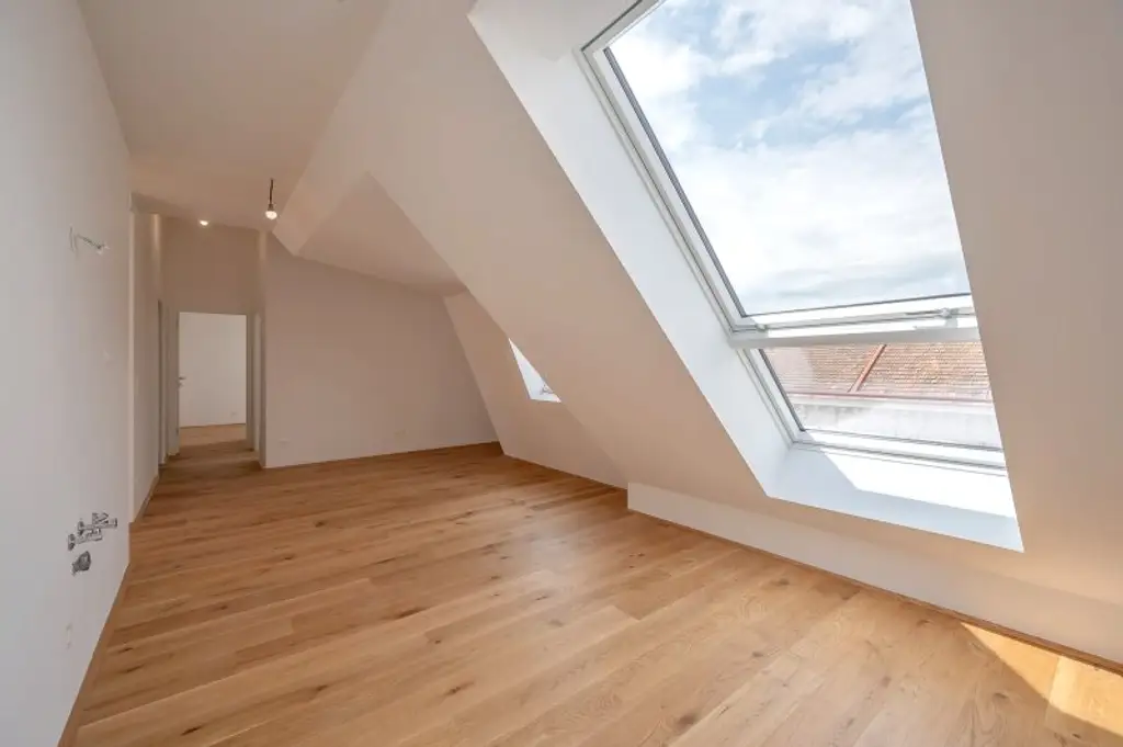 ++FonteFlats++ Außergewöhnlicher 4-Zimmer Dachgeschoss-ERSTBEZUG mit großartiger Dachterrasse