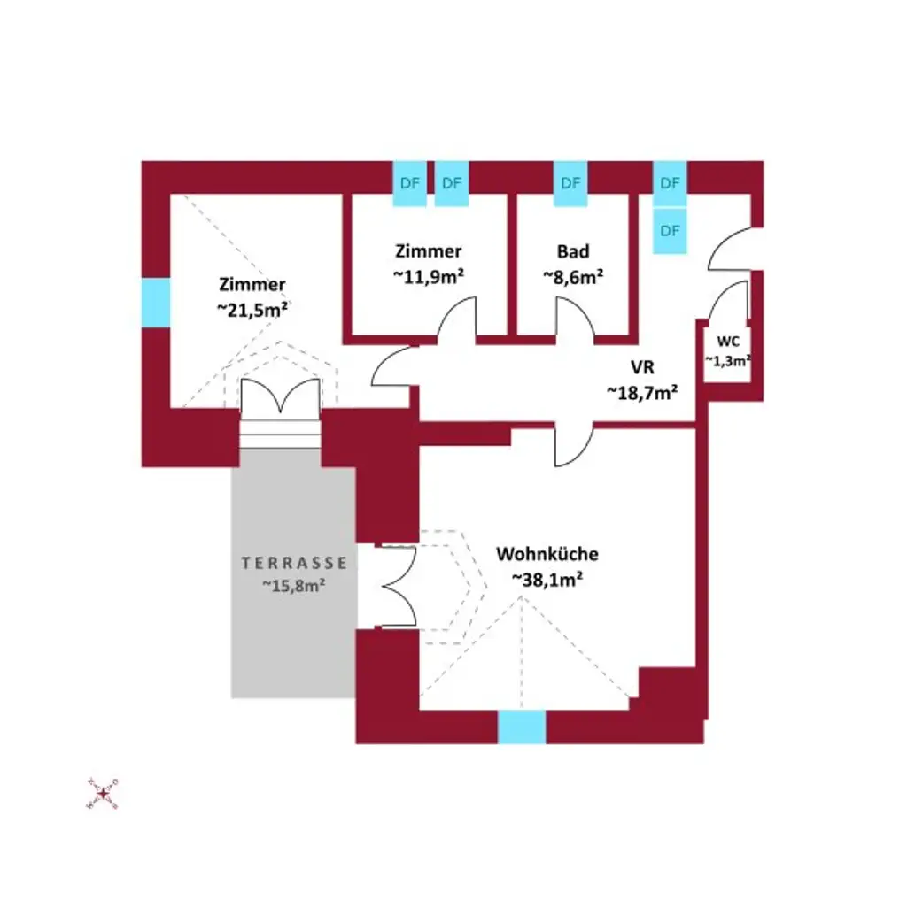Historische charmante Altbau-Villa mit 3 DG-Einheiten inkl. Dachterrassen I 2012 Generalsanierung inkl. Lift I Grünlage