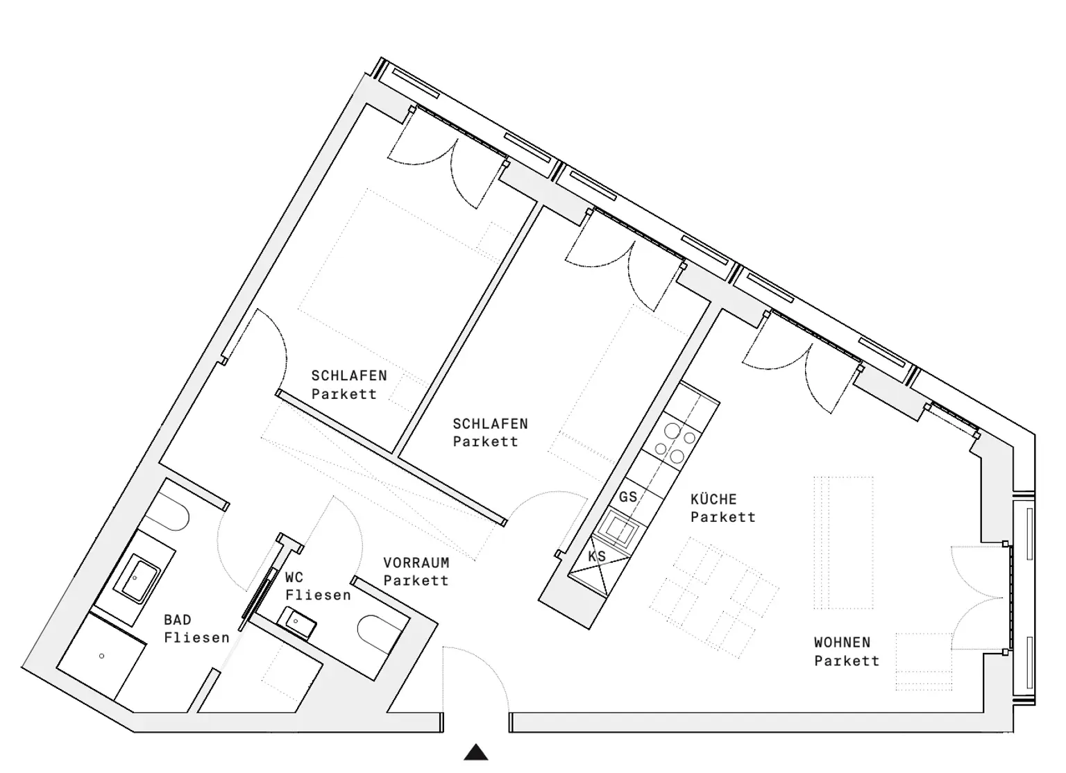 3 Zimmer! DC-FLATS: High-End-Apartment bei der UNO-City!! ERSTBEZUG!!