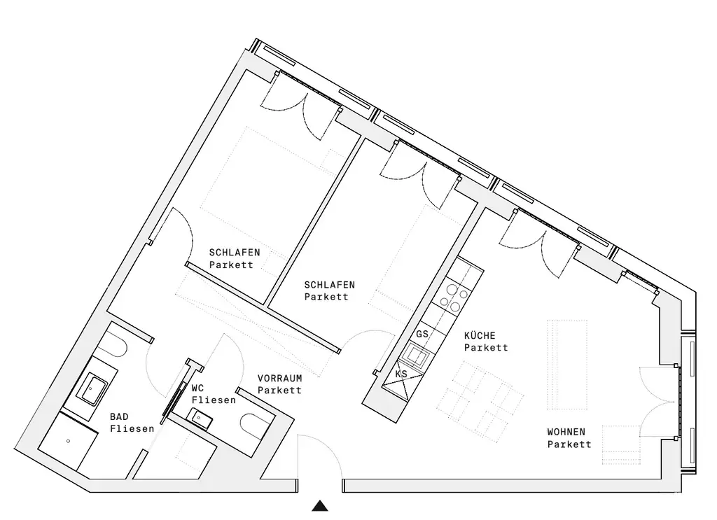 3 Zimmer! DC-FLATS: High-End-Apartment bei der UNO-City!! ERSTBEZUG!!
