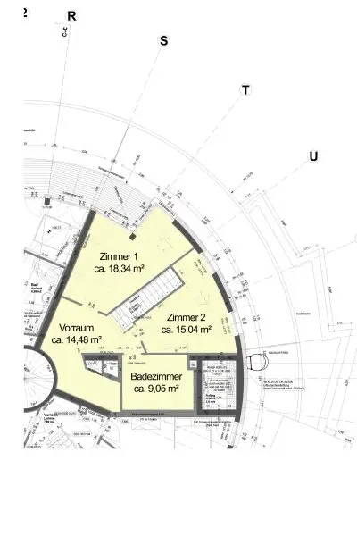 Grundriss Skizze 9. OG