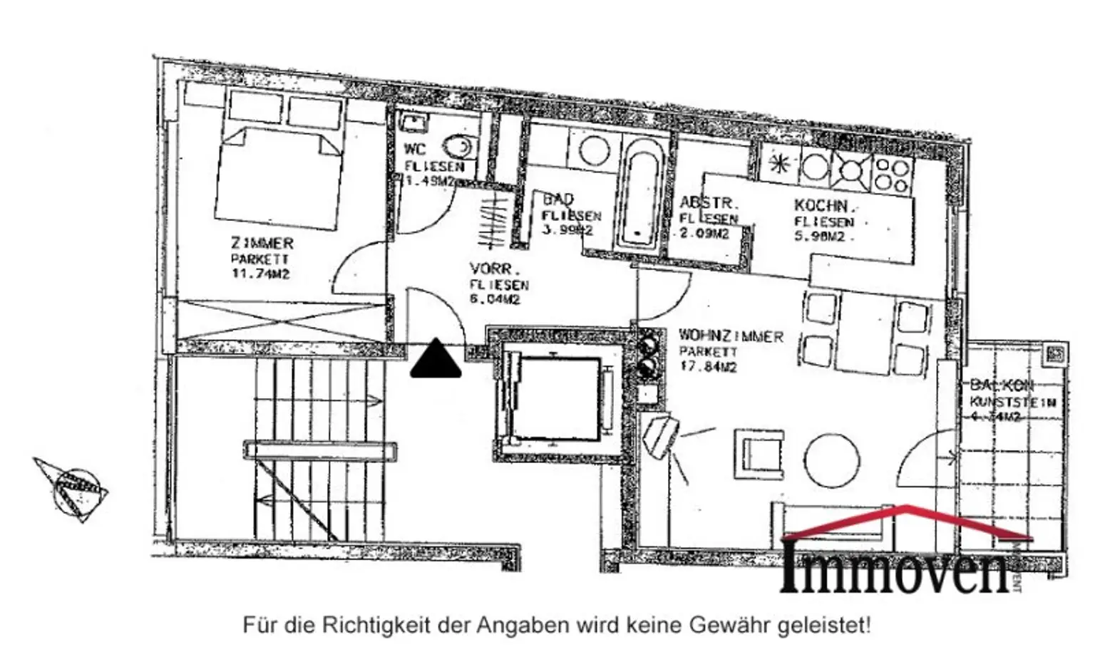TEILWEISE HOFRUHELAGE - 2-Zimmerwohnung mit Balkon (Mietbeginn 01.02.2026)
