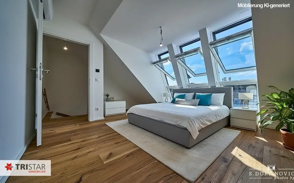 NEU! ++ SIEBENBRUNNENPLATZ ++ 6 EXKLUSIVE DG-WOHNUNGEN MIT WIENBLICK ++ SOFORT BEZIEHBAR ++ EIGENTUM ++ 1050 WIEN ++