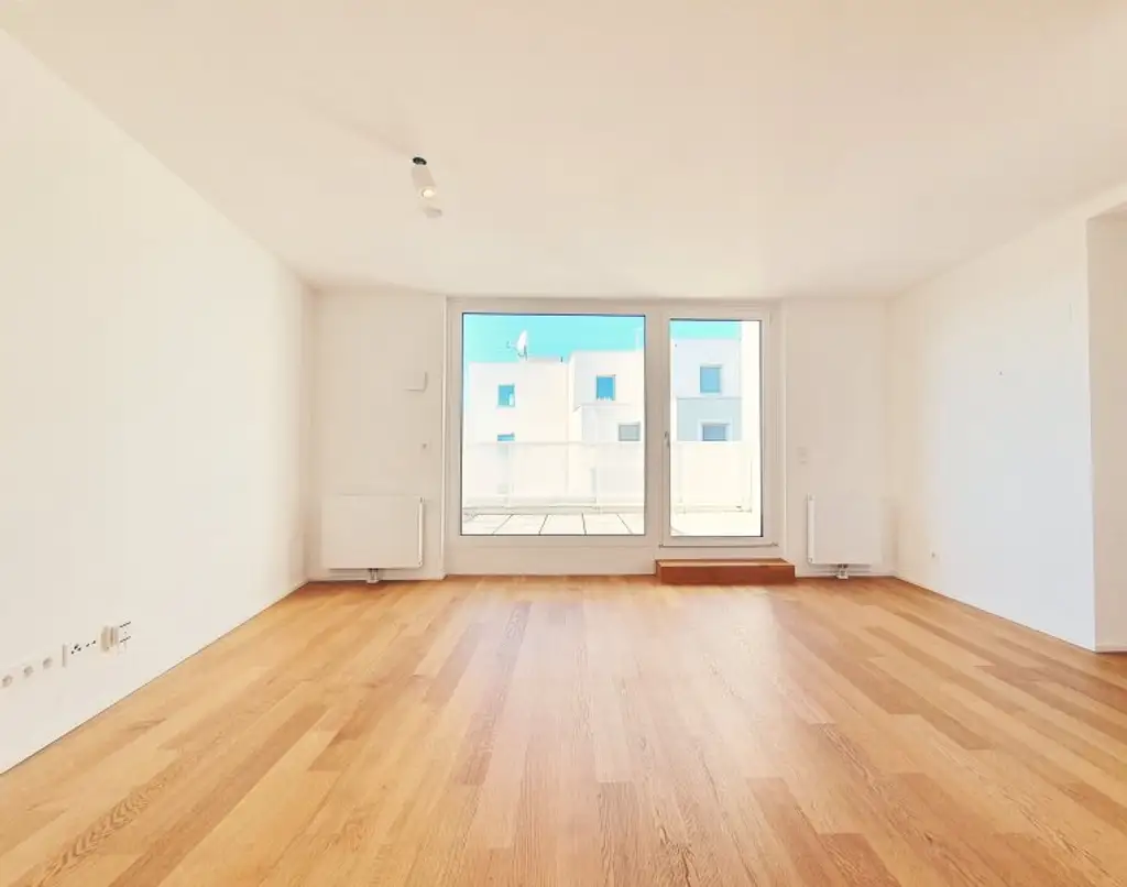 ++NEU++ AMBIENTE22: TOP-moderner 3-Zimmer-Wohntraum mit großzügiger 11,30 m² Terrasse und Tiefgaragenplatz beim Blumengärten Hirschstetten! +++