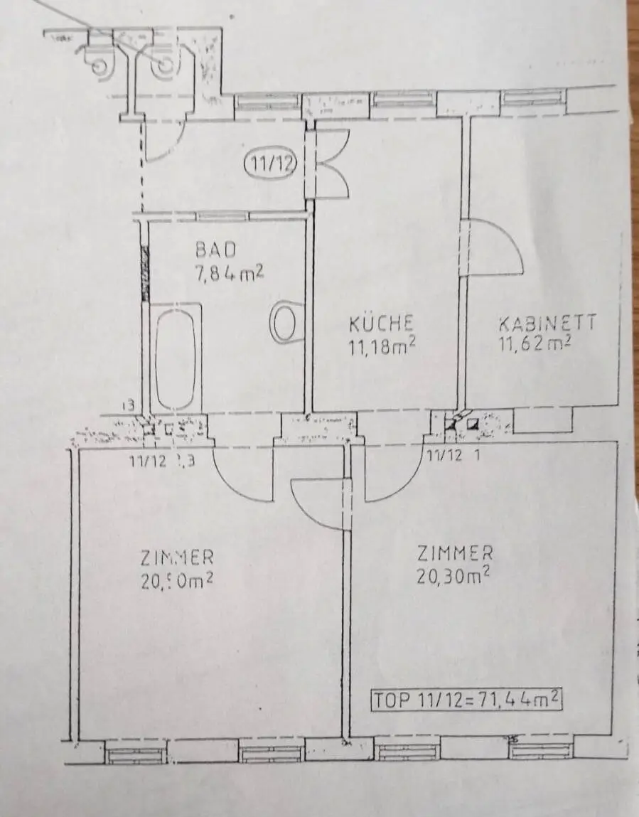 3 ZIMMER ALTBAUWOHNUNG IN SEHR GUTER INFRASTRUKTUR