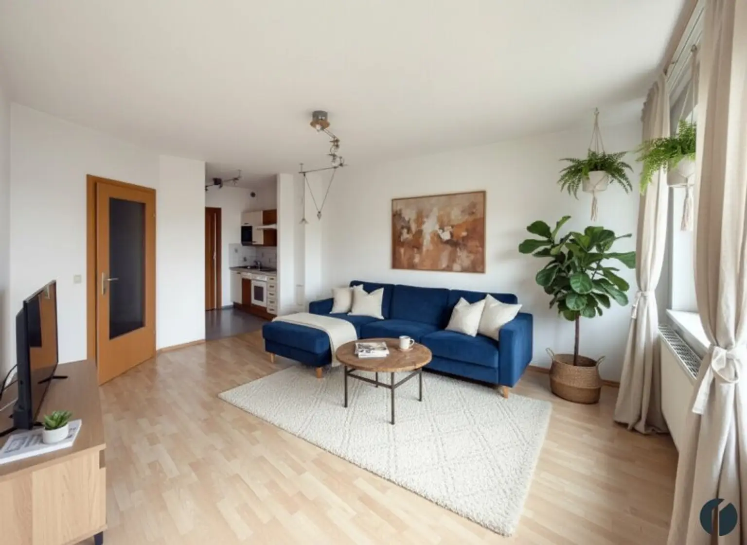 Einrichtungsbeispiel Wohnzimmer (KI_generiert)