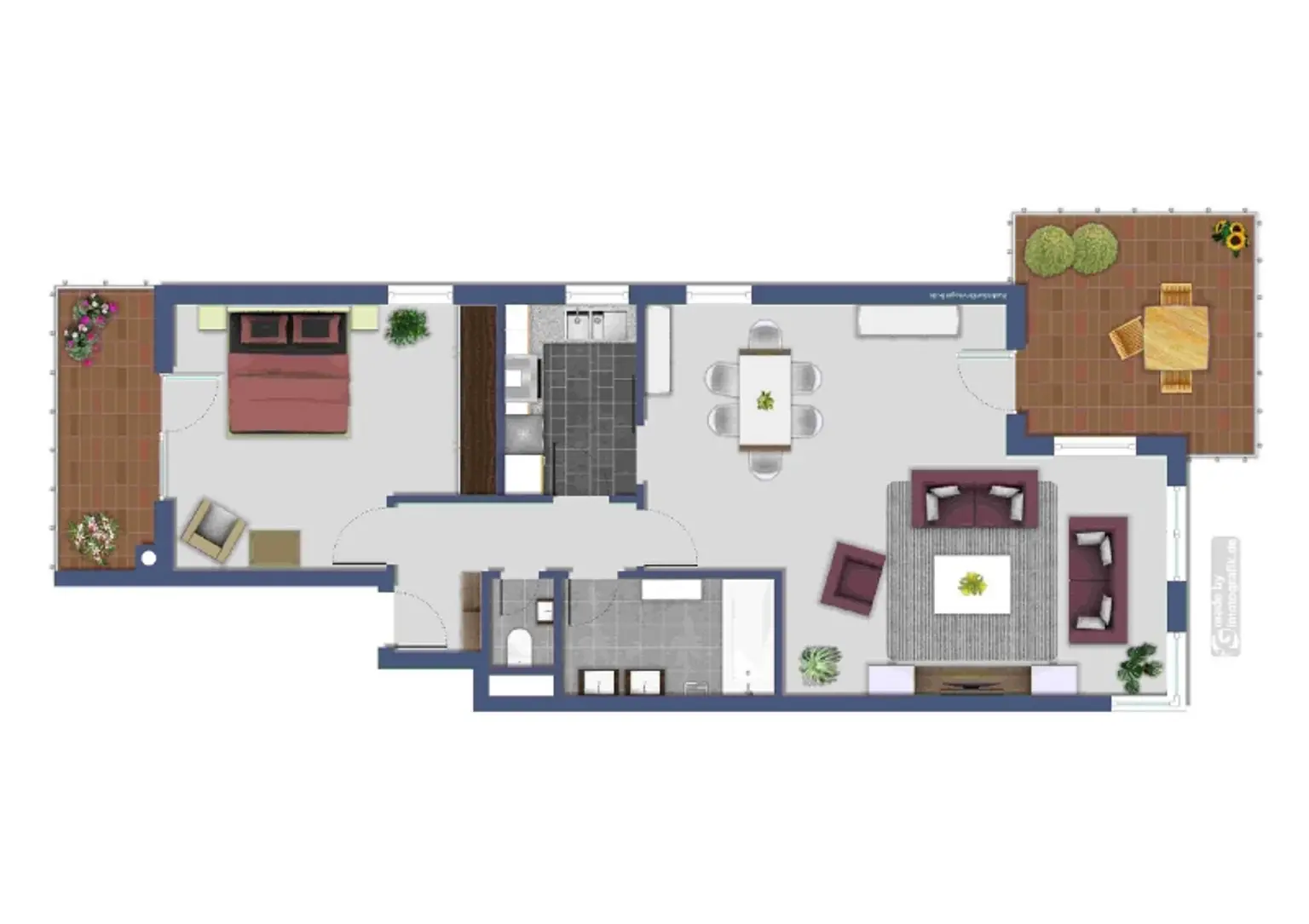 Grundriss modern