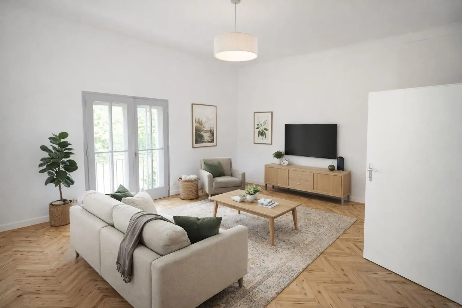 Wohnzimmer (KI Visualisierung)