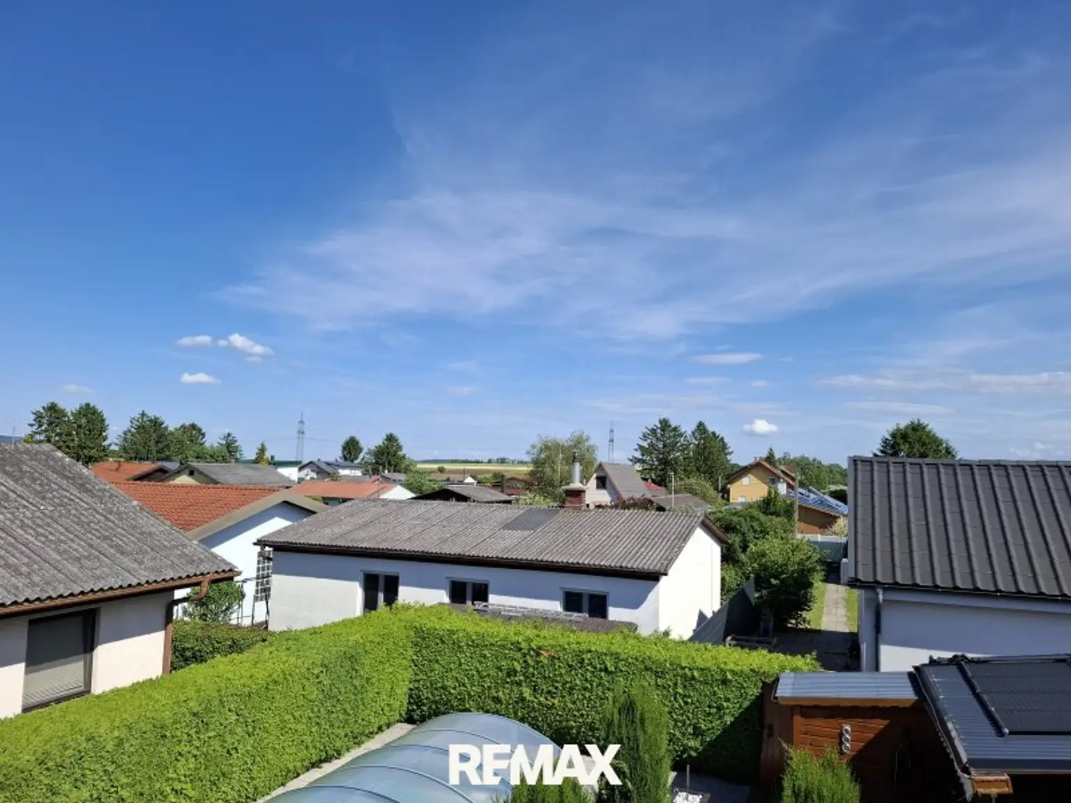 Ausblick vom Balkon
