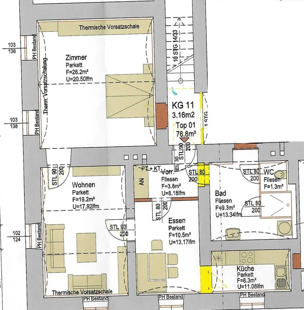 Plan Top 1 Wohnung