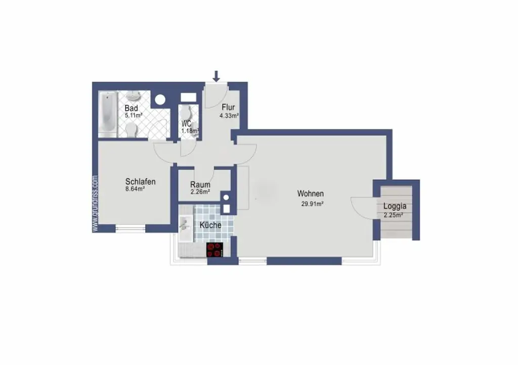 Helle 2-Zimmerwohnung in 1110 Wien, mit kleiner Loggia und perfekter Öffi Anbindung!