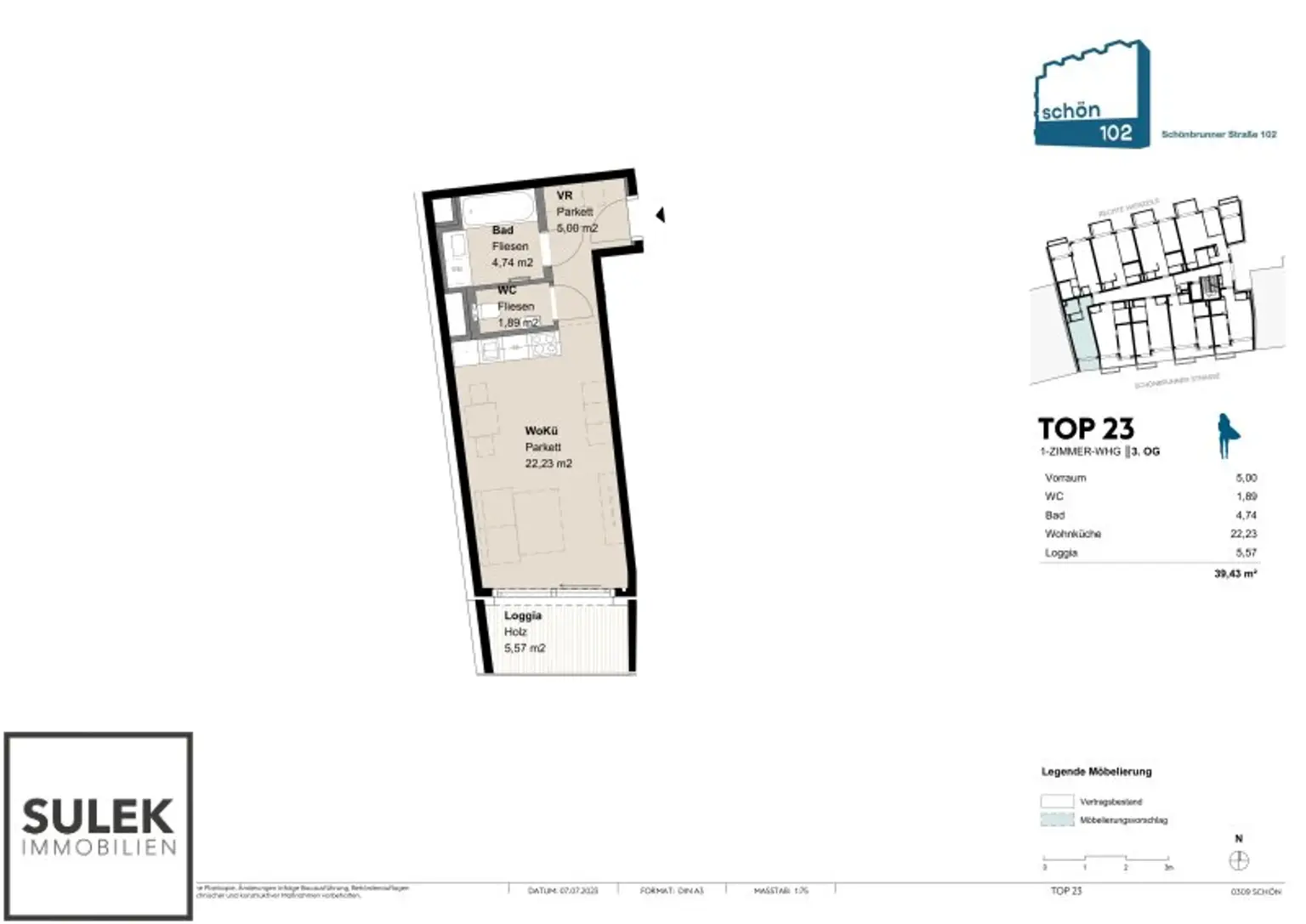 *ab 01/2026* 1-Zimmer Wohntraum mit sonniger Loggia in Margareten!