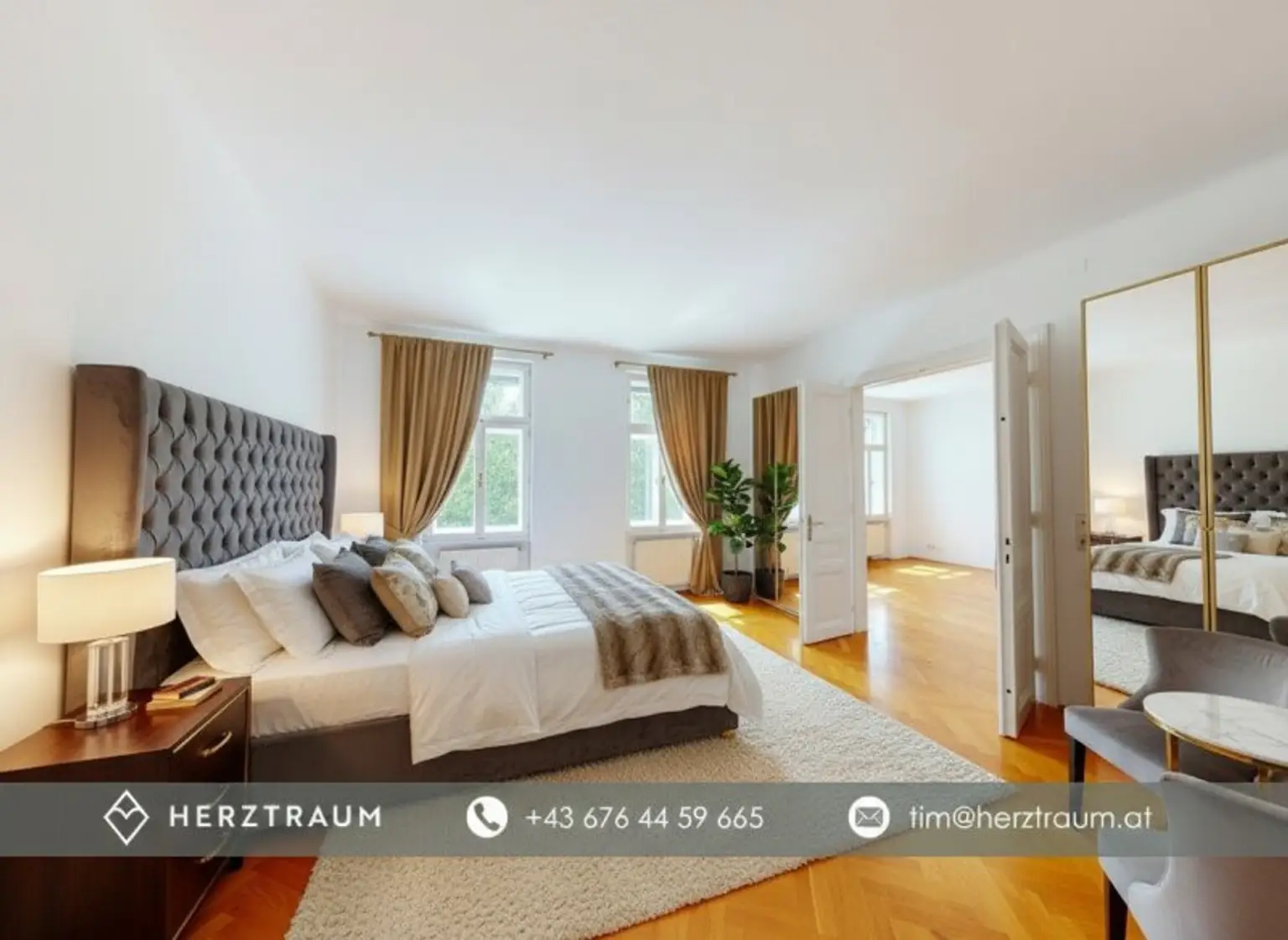 Stilvolle Erkerwohnung mit Fernsicht – 124 m² Altbau im 19. Bezirk – PROVISIONSFREI