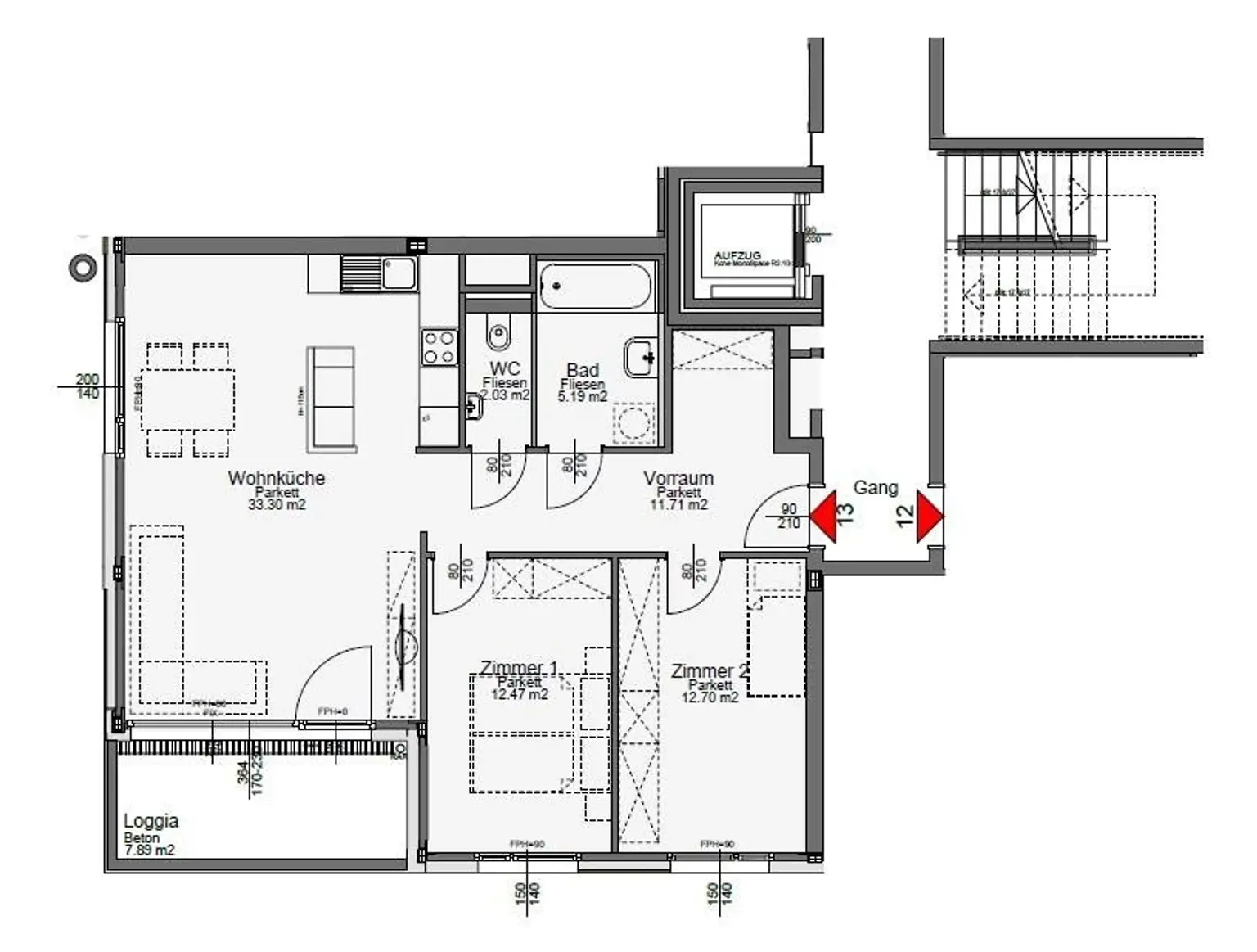 Hochwertige 3-Zimmer-Neubauwohnung direkt bei U3 Gasometer! Top-Grundriss! Große Loggia!!!