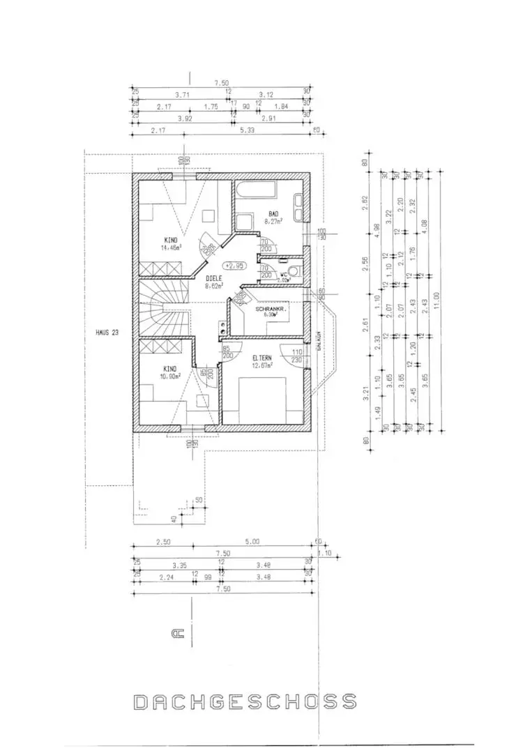Grundrissplan Dachgeschoss _0
