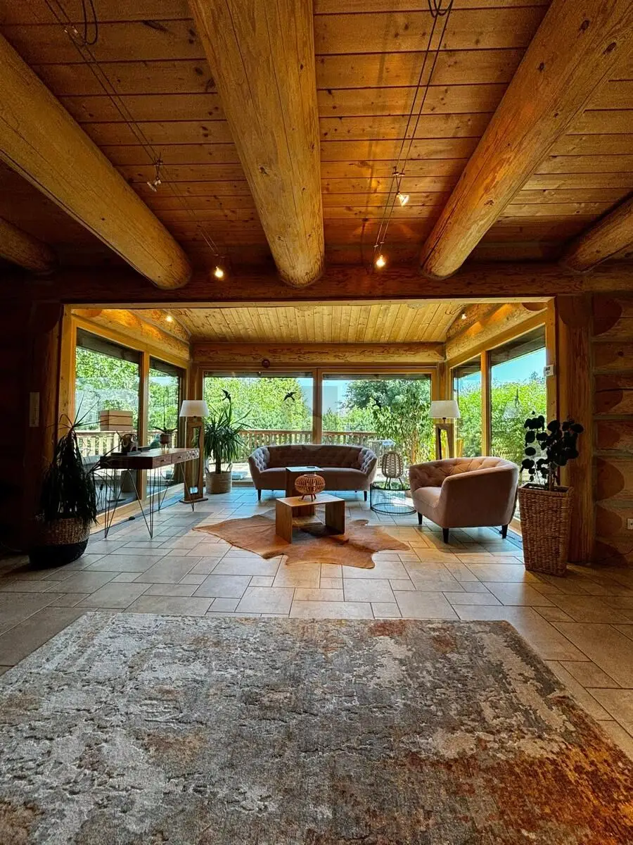 KANADAFEELING PUR - ROMANTISCHES NATURSTAMMBLOCKHAUS MIT NEUEM POOL!