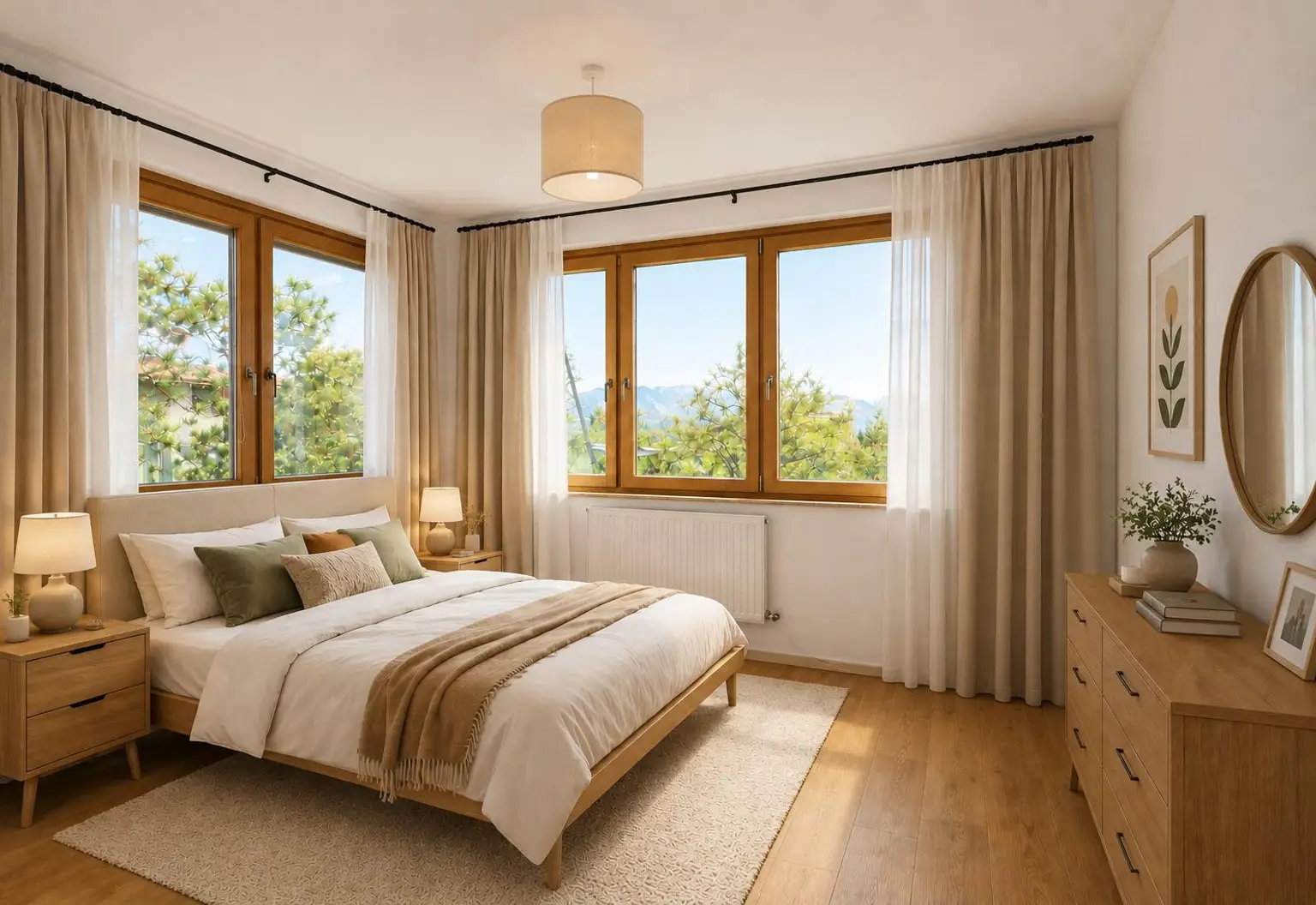 Schlafzimmer (virtuell eingerichtet)