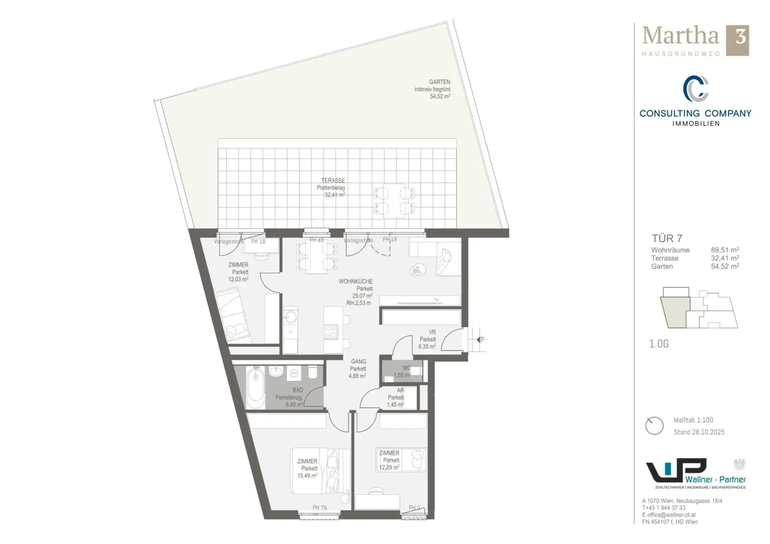 4-Zimmer-Wohnung mit "Dach"-Garten