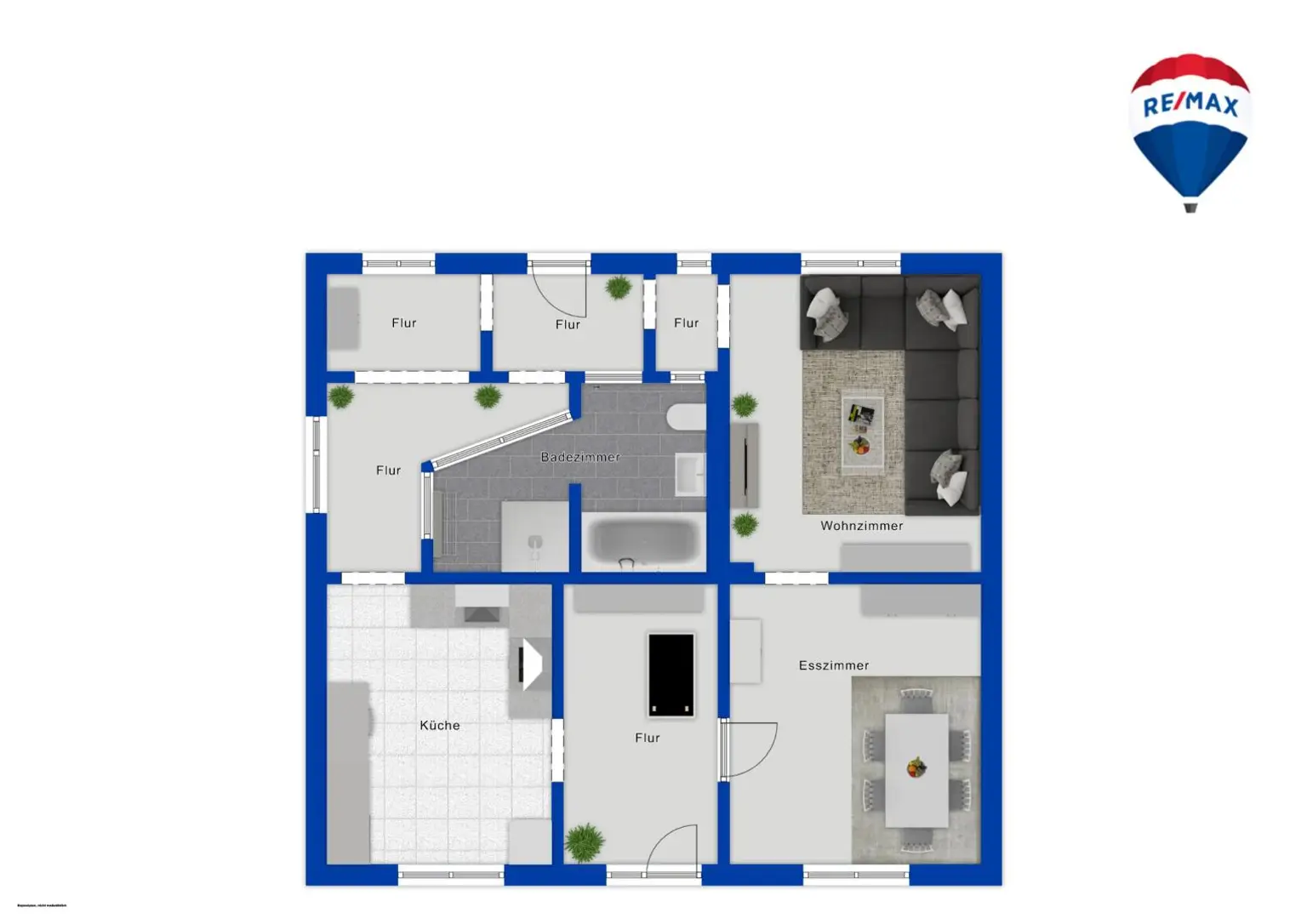 Freistehendes Wohnhaus mit Garten