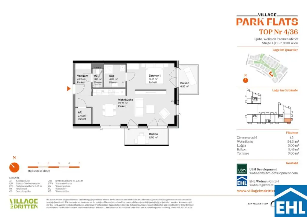 Anlage mit Potenzial: Modernes Wohnen in den PARK FLATS im 3. Bezirk