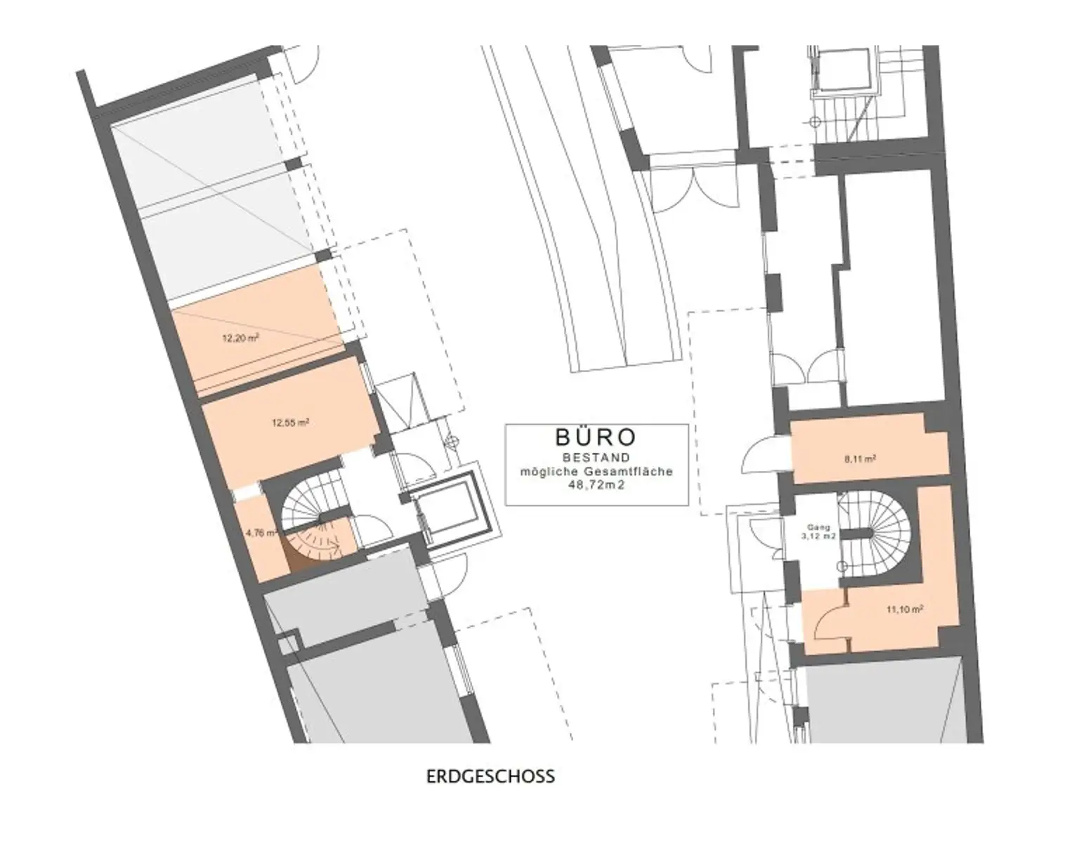Bewilligtes Altbauprojekt mit Dachausbau direkt am Rochusmarkt