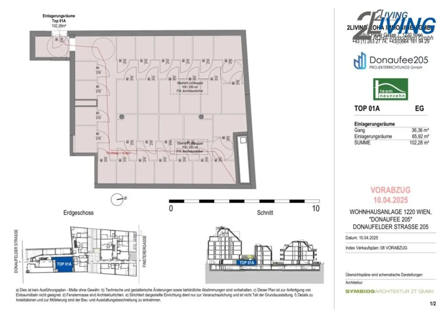 Geschäftsfläche Nahe U1-Kagraner Platz