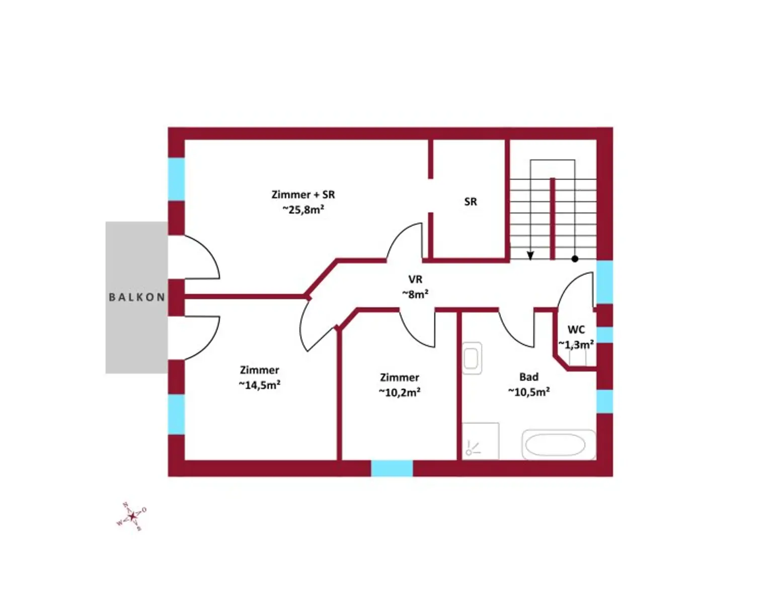 Grüne Ruheoase mit toller Infrastruktur I großzügiger Garten + Balkon I geräumige Zimmer I 2 Bäder I Alarmanlage I