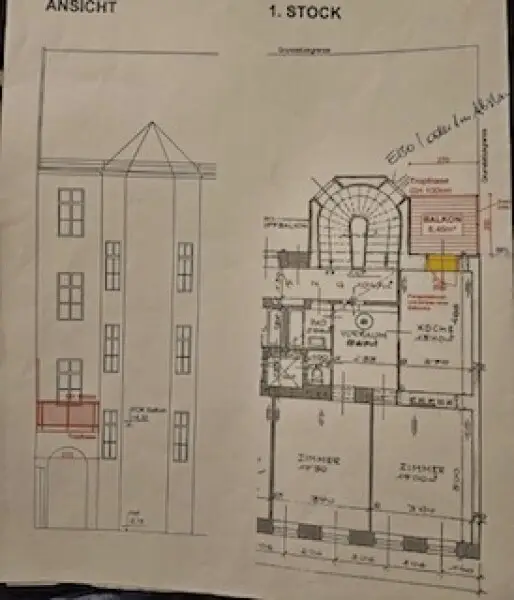 Nette helle 2 Zimerwohnung...