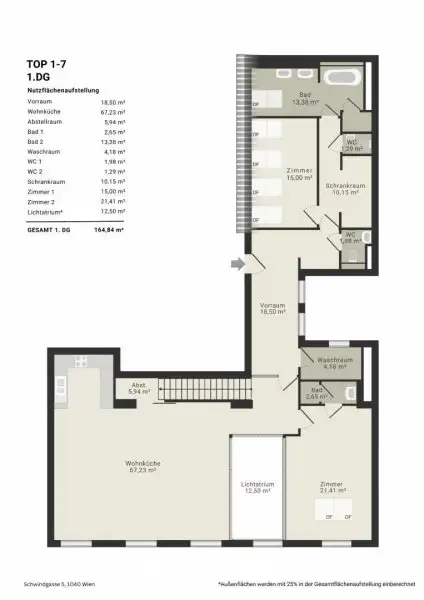 Stadthaus im Dach: Palais-Charme auf drei Etagen