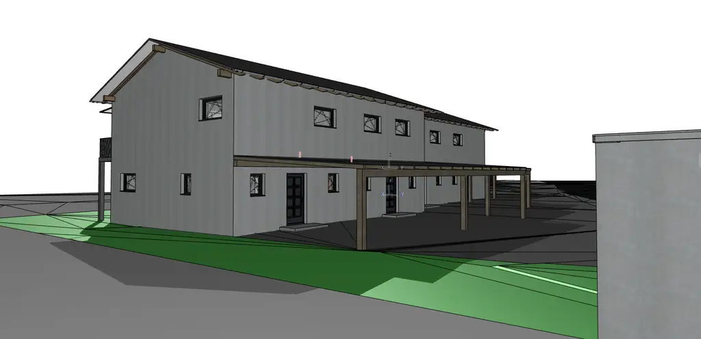 Neubau: Doppelhaushälfte in hochwertiger Holzriegel-Bauweise mit Terrasse, Balkon und Gartengrund in Zeltweg zu kaufen !