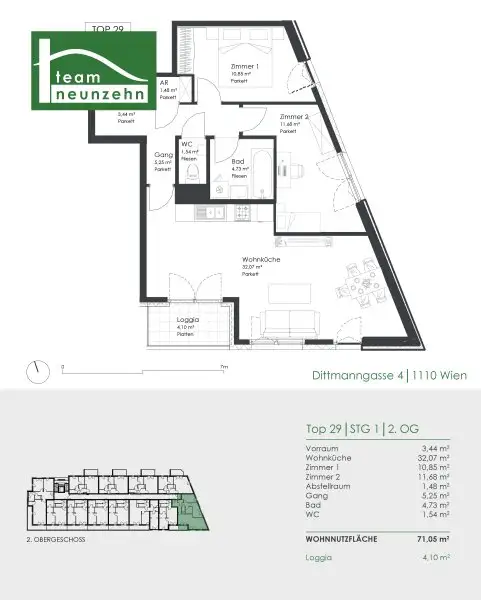 Exklusives Wohnen in Simmering – Neubau mit urbaner Infrastruktur & erholsamer Umgebung