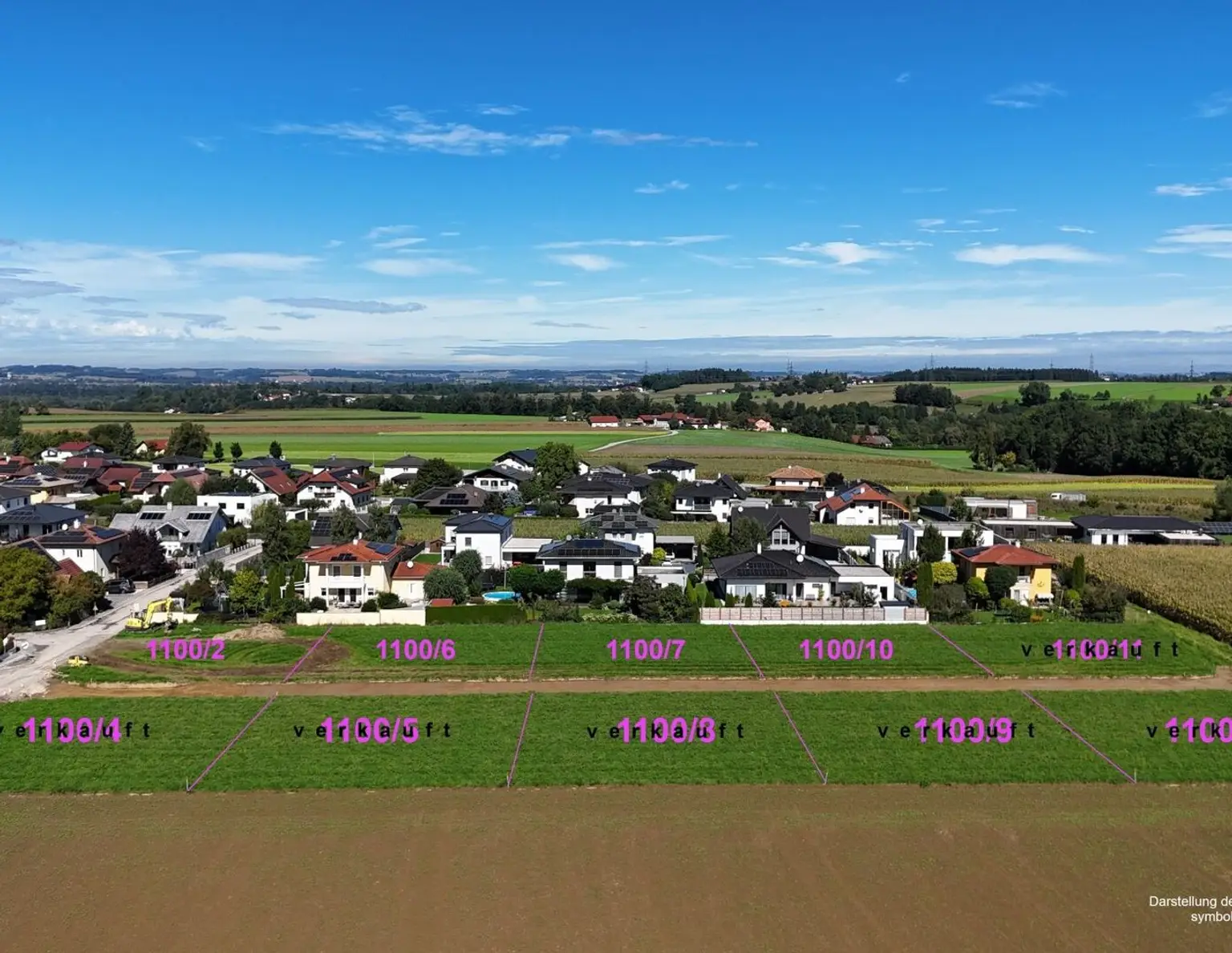 Baugrundstück mit südseitiger Ausrichtung im Grünen | Steinerkirchen Frohnhofen | GST-Nr. 1100/6