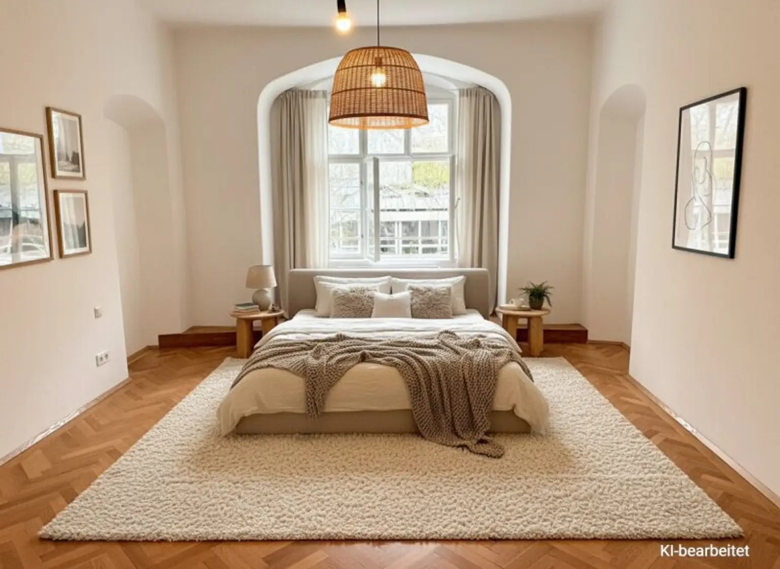 Schlafzimmer mit KI-Einrichtung