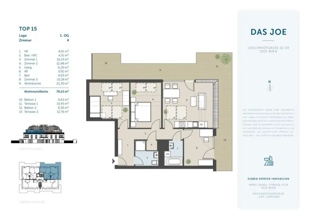 ERSTBEZUG I DACHGESCHOSS I 2x BALKON I 2x TERRASSE I PROVISIONSFREI