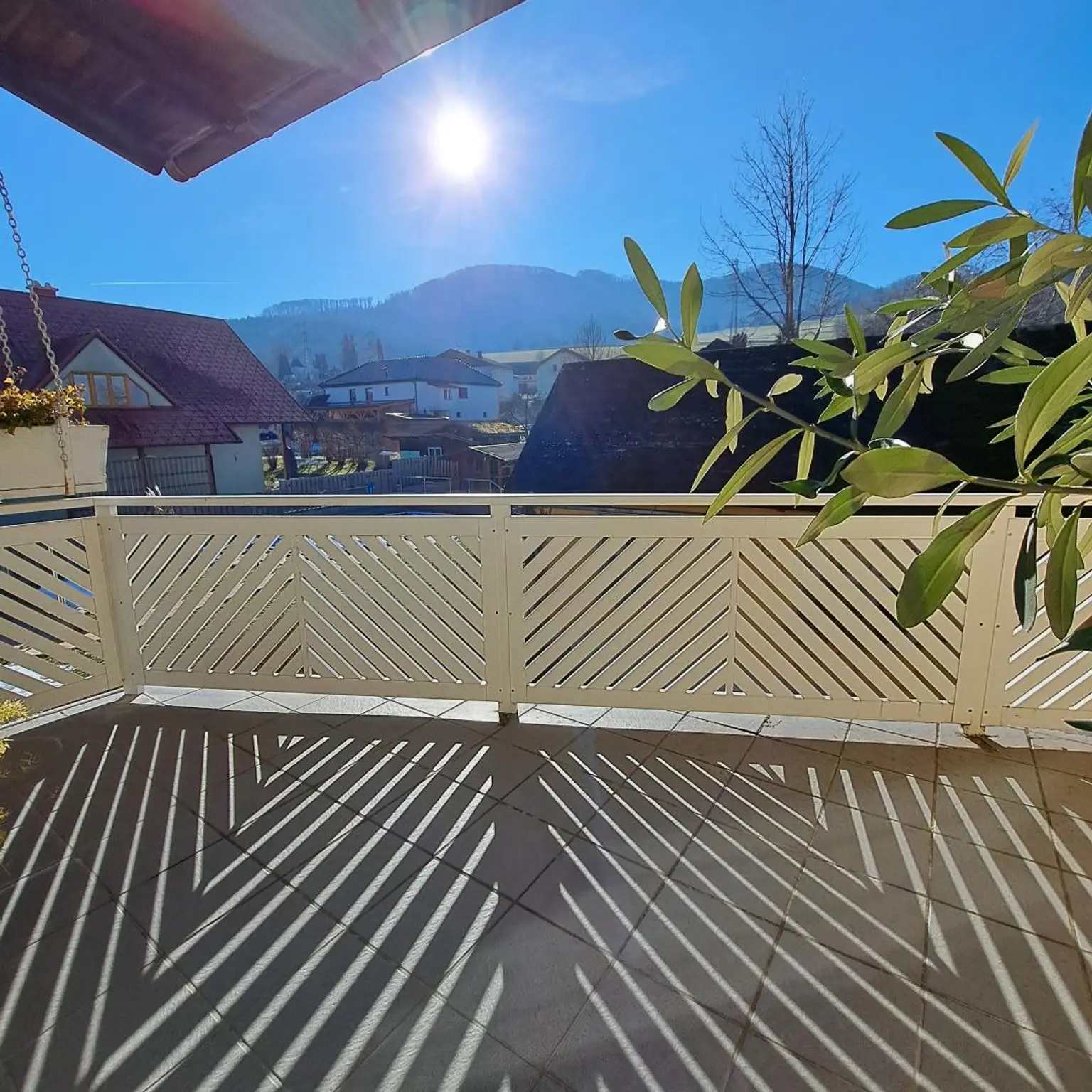 Aussicht vom Balkon