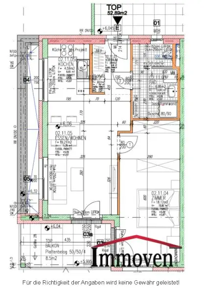 Sehr schöne und helle 2-Zimmerwohnung mit Balkon!